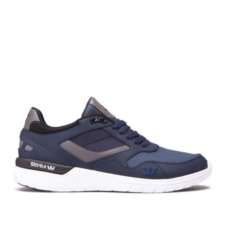 Supra Winslow Mens Low Tops Shoes Navy UK 87HJS